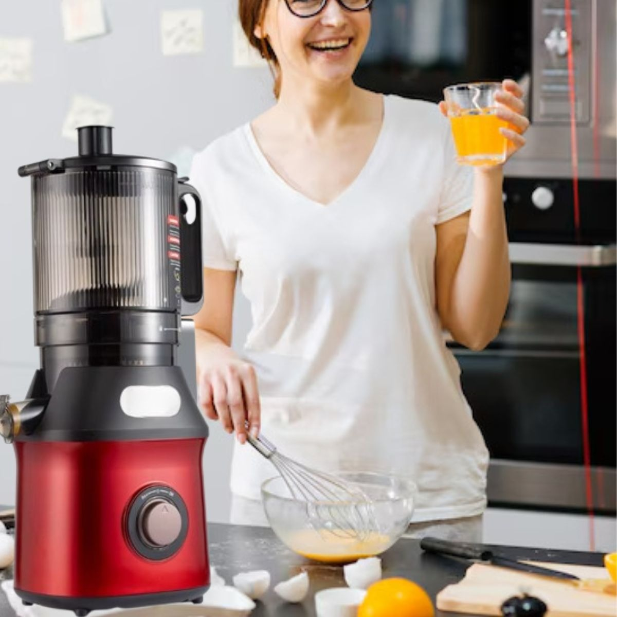 EXPRIMIDOR DE JUGO EXTRACTOR FRUTAS VERDURAS COCINA LAU - 8