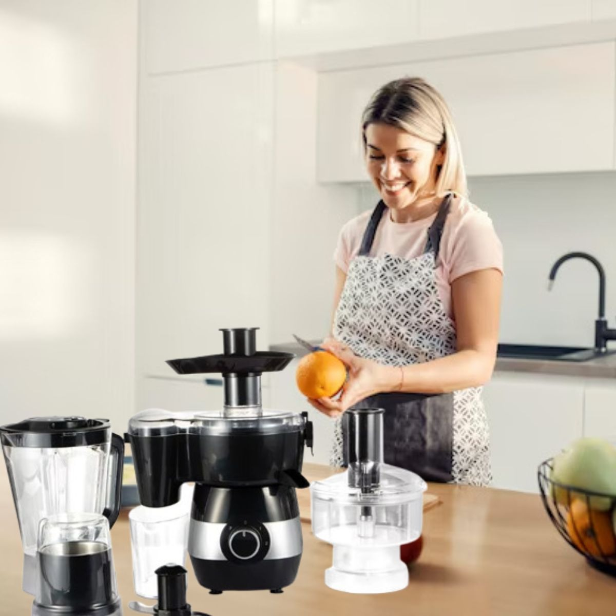 EXPRIMIDOR D JUGOS 6 EN 1 EXTRACTOR FRUTA VERDURA COCINA LAU - 8