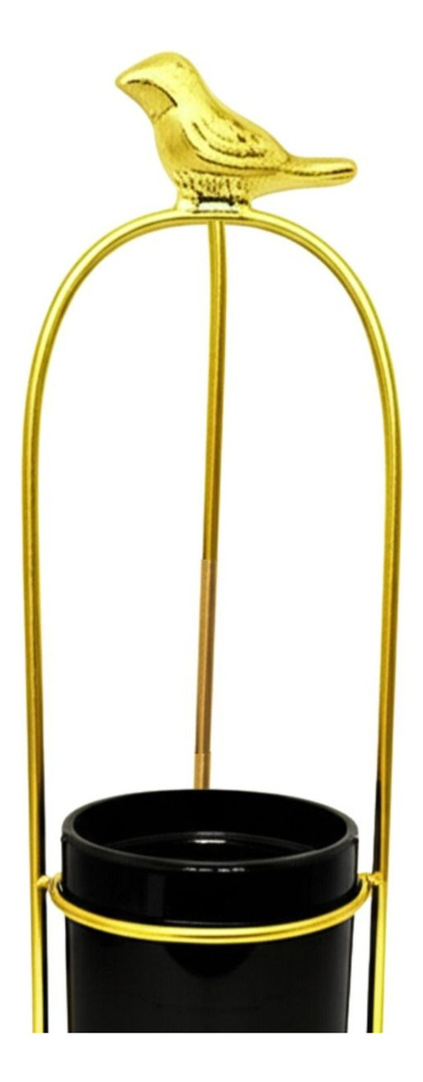 MACETA DECORATIVA JAULA PAJARO SOPORTE MESA JARDIN JHN - 3
