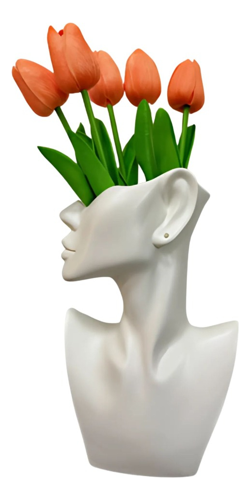 FLORERO JARRON ESTE TICO DECORATIVO CUERPO FLORES HOGAR JHN - 3