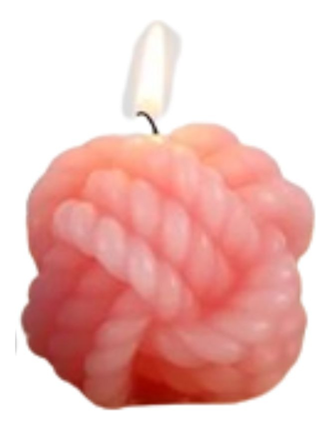 SET 4 VELAS AROMATICAS DECORATIVA FORMA BOLA HILO LAU - 4
