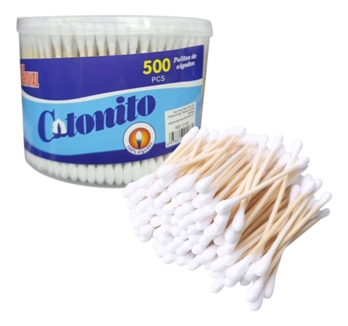 SET 5 CAJAS DE HISOPOS COTONETE SUAVE ASEO PERSONAL LAU - 1