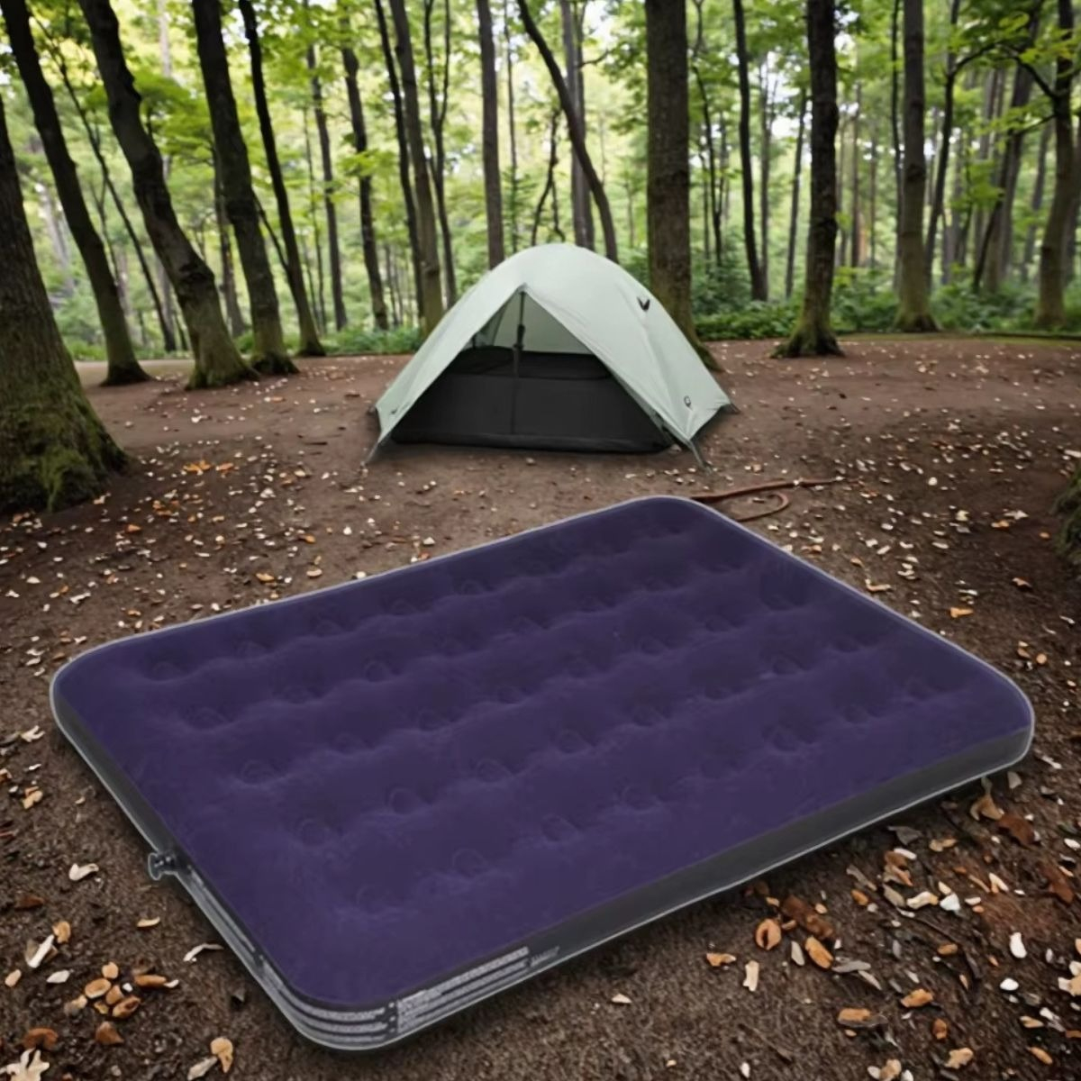 COLCHON INFLABLE PARA CAMPING 192X137X23 CM VIAJES HOGAR LAU - 9