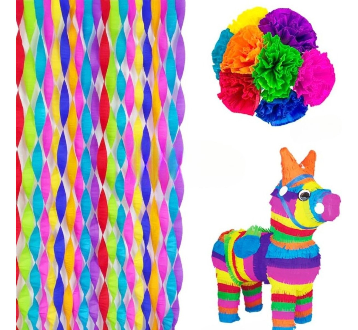 SET 2 PACK PAPEL CREPE PLIEGUE X10 PZAS DECORA ESCOLAR LAU - 8
