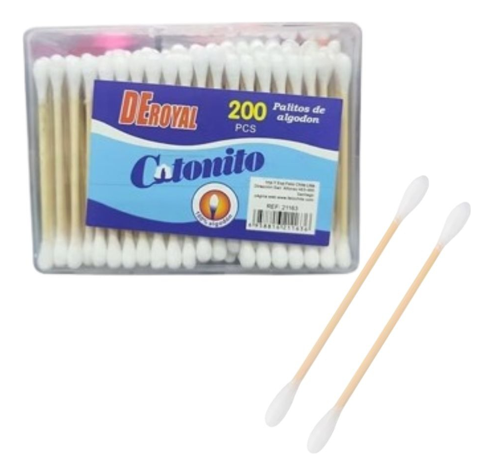 SET 10 CAJAS DE HISOPOS X200 PZAS ALGODON HIGIENE LAU - 1
