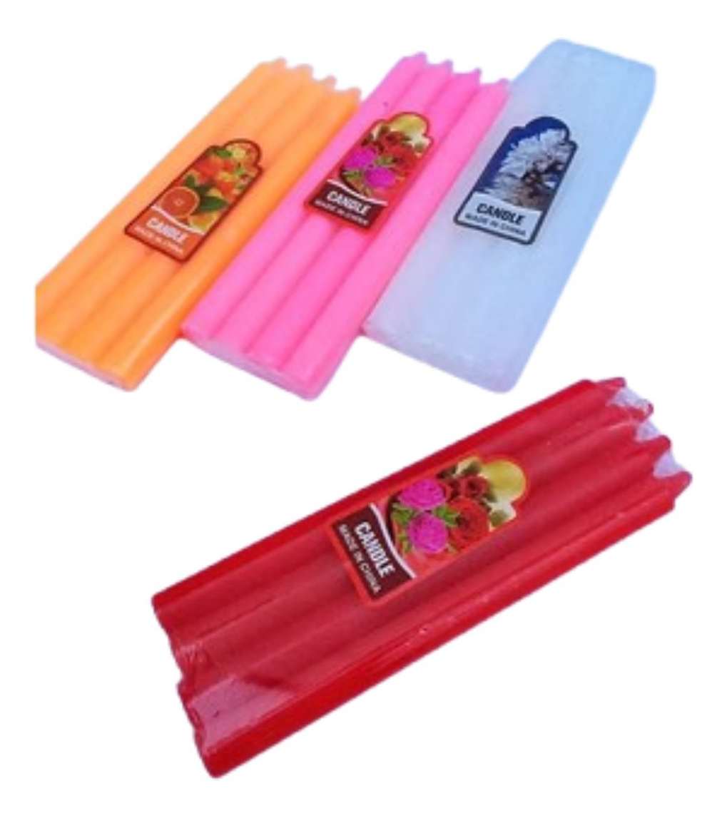 SET 8 CAJAS VELAS X4 AROMATICAS DECORATIVA HOGAR LAU - 1