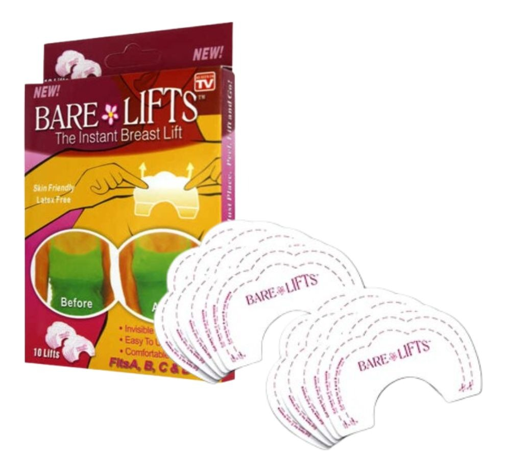 SET 10 PACK PARCHES ADHESIVO LEVANTAMIENTO SENOS LAU - 1