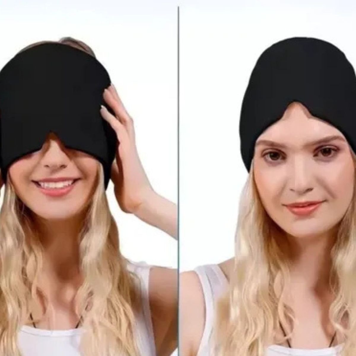 SET 2 COMPRESA GEL FORMA DE GORRO MIGRAÑA ALIVIO DOLOR LAU - 9