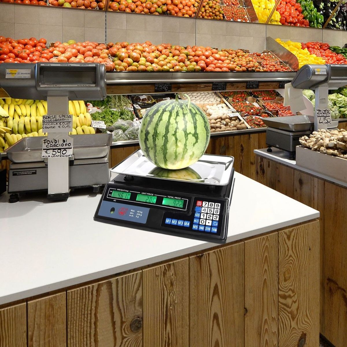BALANZA BASCULA DIGITAL ALIMENTOS PANTALLA LED PESAJE LAU - 9