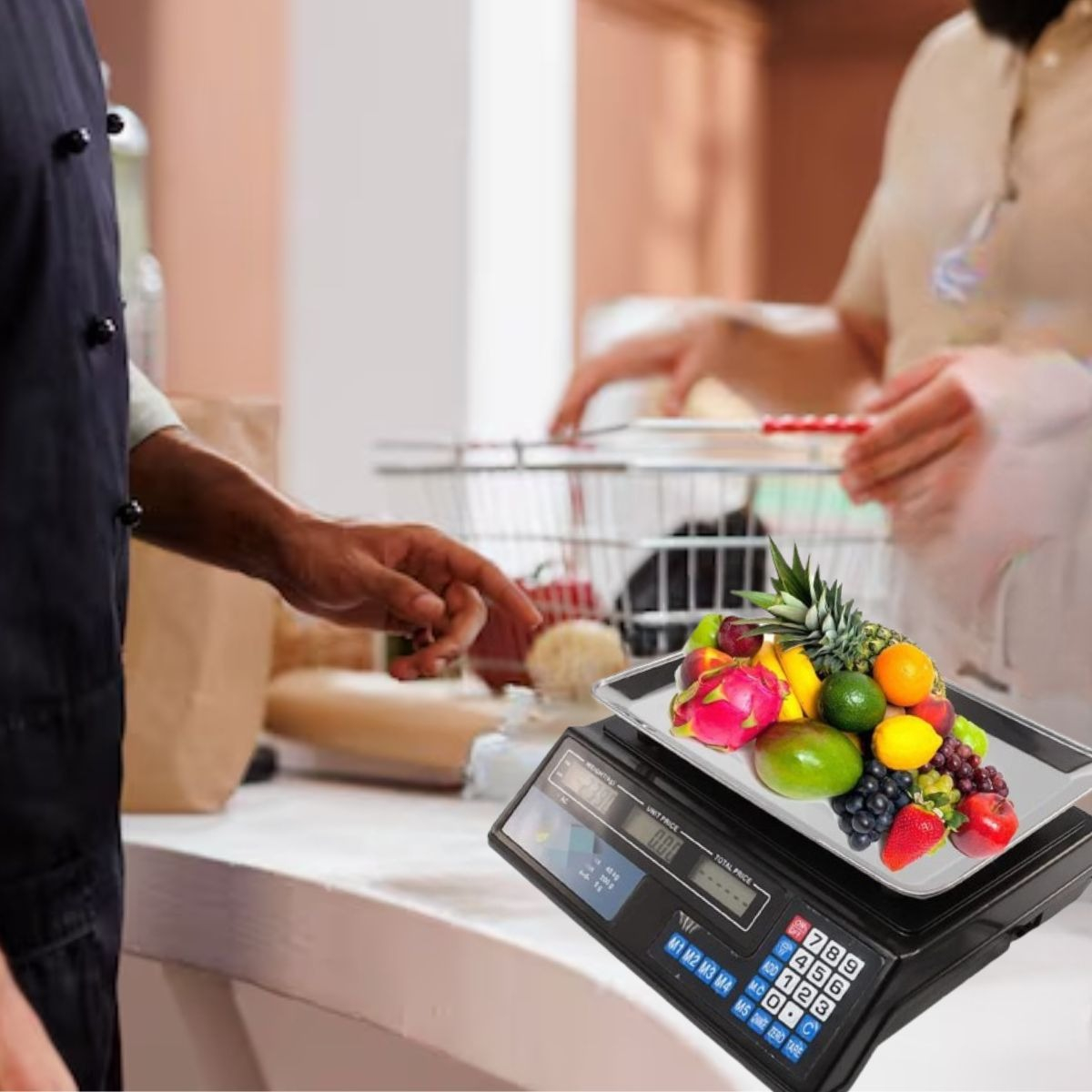 BALANZA BASCULA DIGITAL ALIMENTOS PANTALLA LED PESAJE LAU - 10