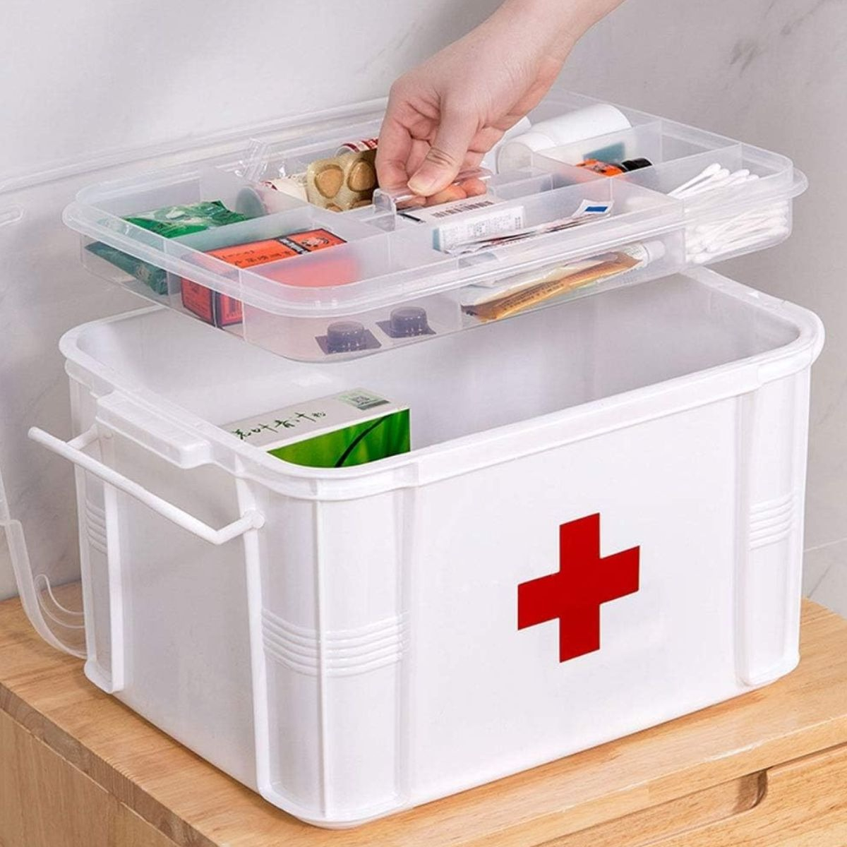 COFRE DE BOTIQUIN PRIMEROS AUXILIOS MEDICINA HOGAR LAU - 3