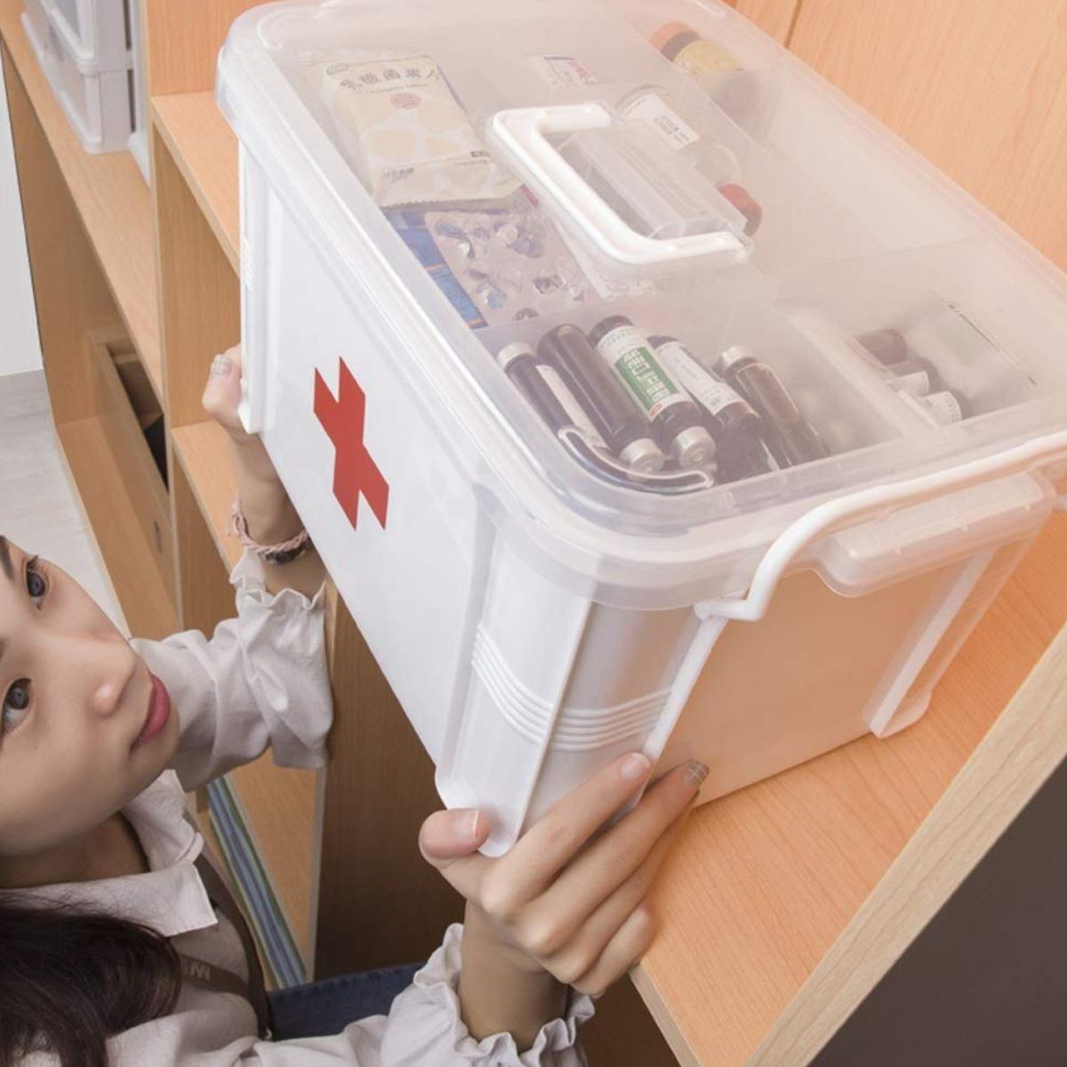 COFRE DE BOTIQUIN PRIMEROS AUXILIOS MEDICINA HOGAR LAU - 5