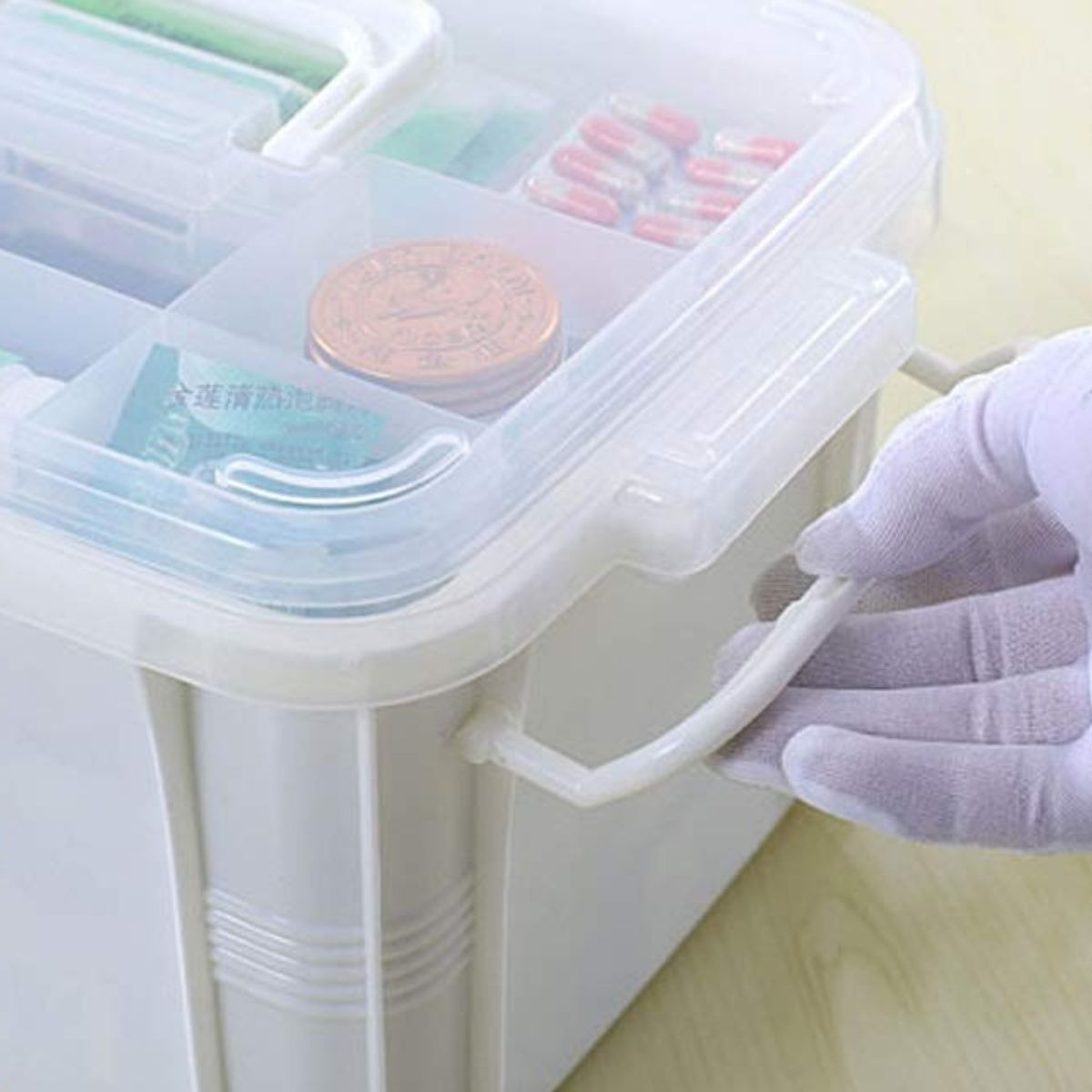 COFRE DE BOTIQUIN PRIMEROS AUXILIOS MEDICINA HOGAR LAU - 8