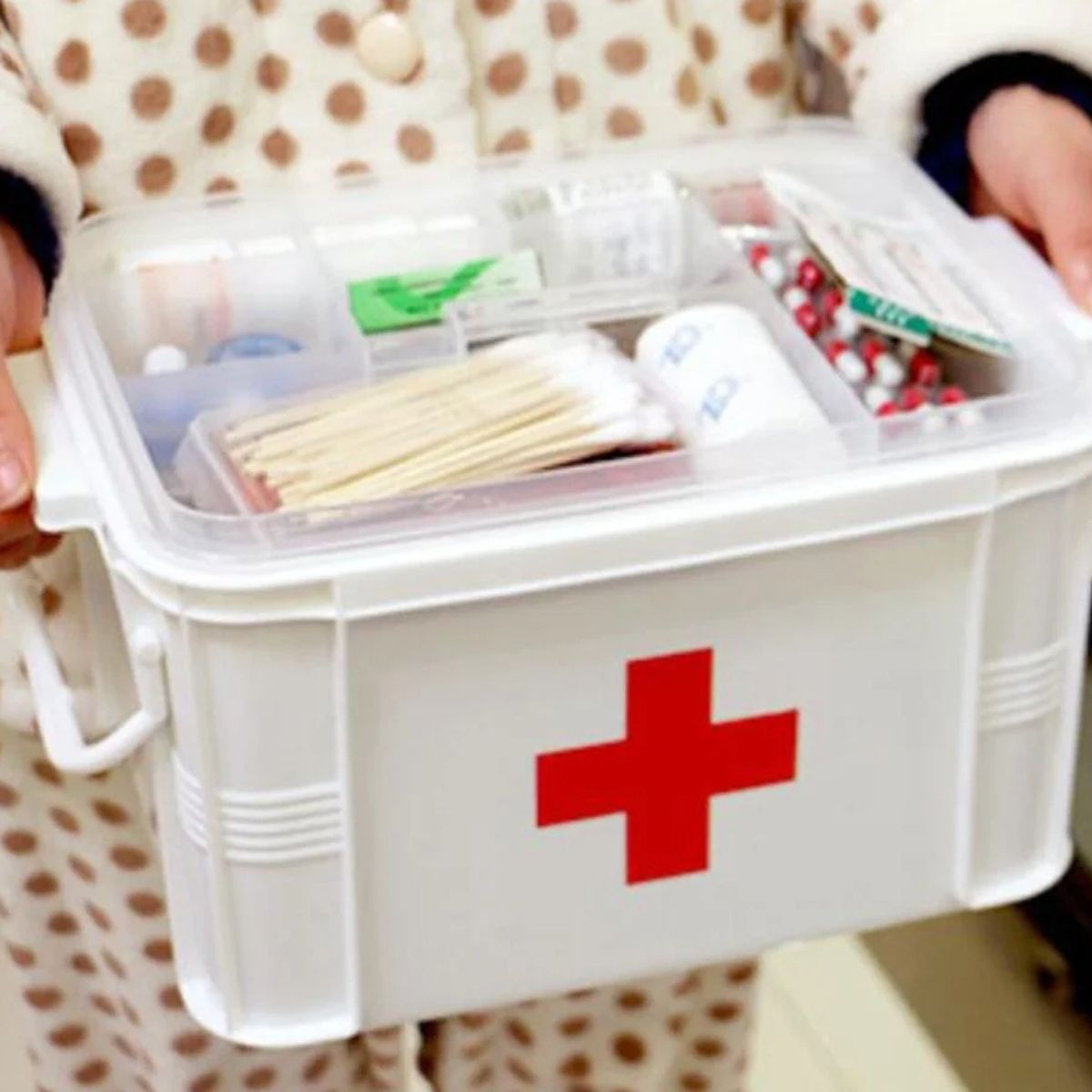 COFRE DE BOTIQUIN PRIMEROS AUXILIOS MEDICINA HOGAR LAU - 9