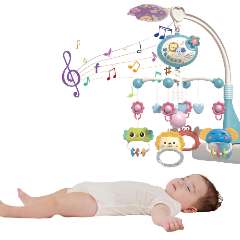 MOVIL PARA CUNA BEBE MUSICAL SONAJERO DIVERTIDO LAU - 1