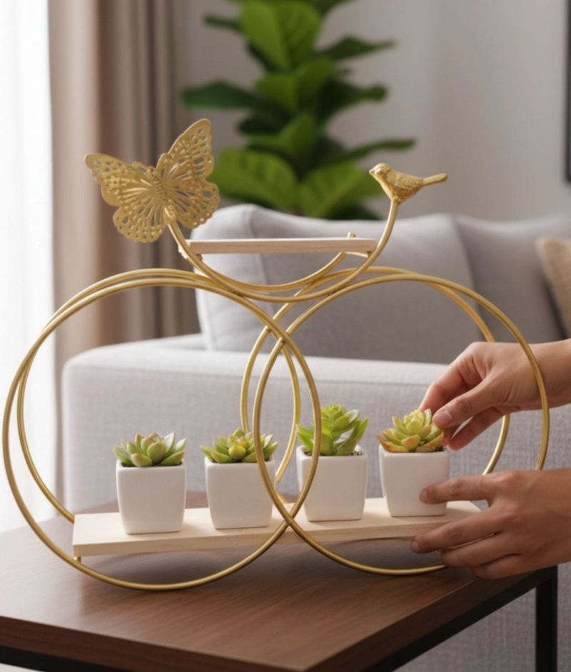 PORTA MACETAS SOPORTE DECORATIVO ADORNO MULTIFUNCIONAL JHN - 6