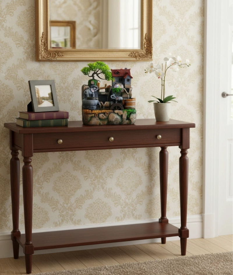 FUENTE AGUA ELEFANTES ADORNO MESA DECORATIVO HOGAR JHN - 10