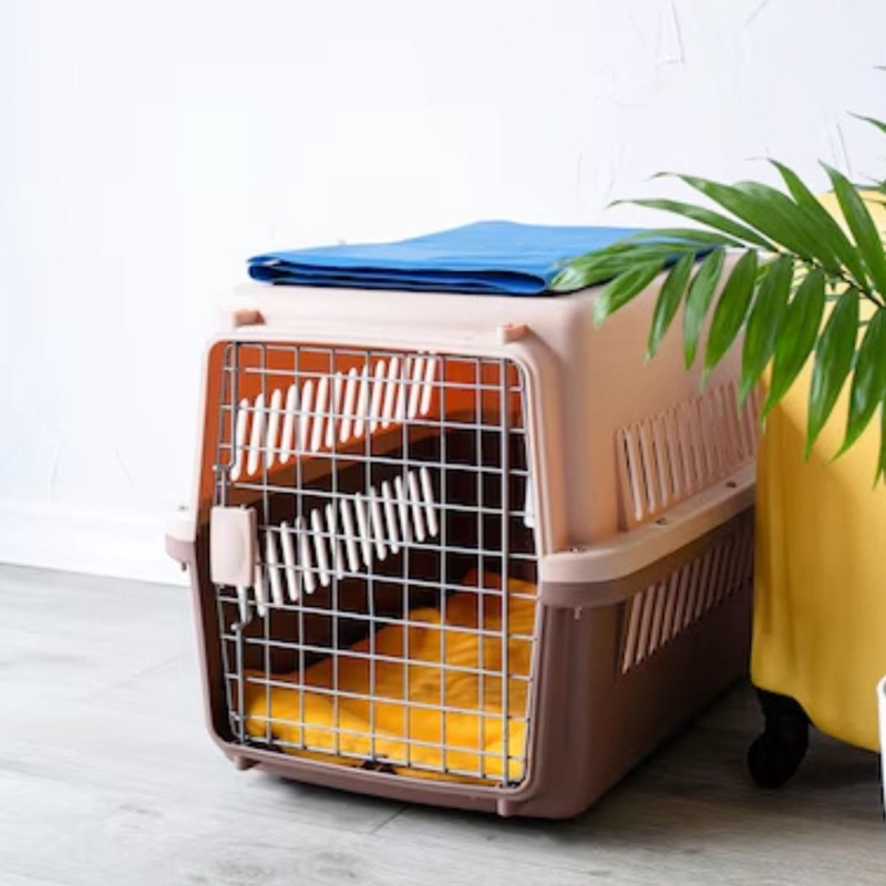 KENNEL TRANSPORTADOR RESISTENTE 52X41X75CM PERRO MASCOTA LAU - 8
