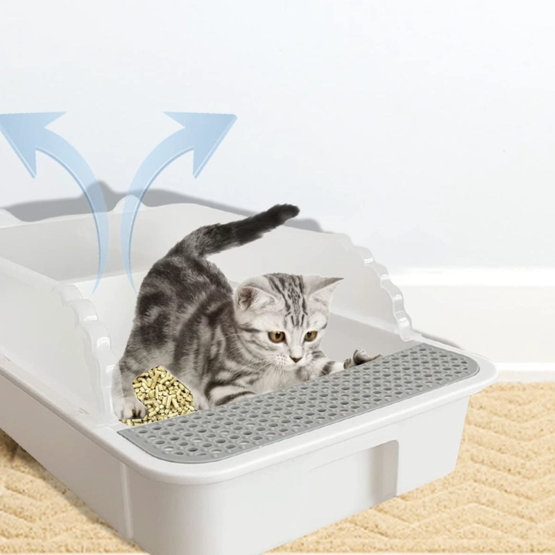 ARENERO CAJA PEQUEÑO ANTISALPICADURAS GATOS MASCOTAS LAU - 10