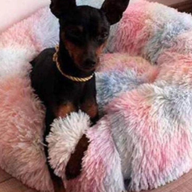 CAMA PARA PERROS ANTIESTRES FELPA 50CM MASCOTAS LAU - 3
