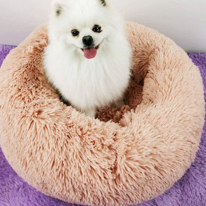 CAMA PARA PERROS ANTIESTRES FELPA 50CM MASCOTAS LAU - 8