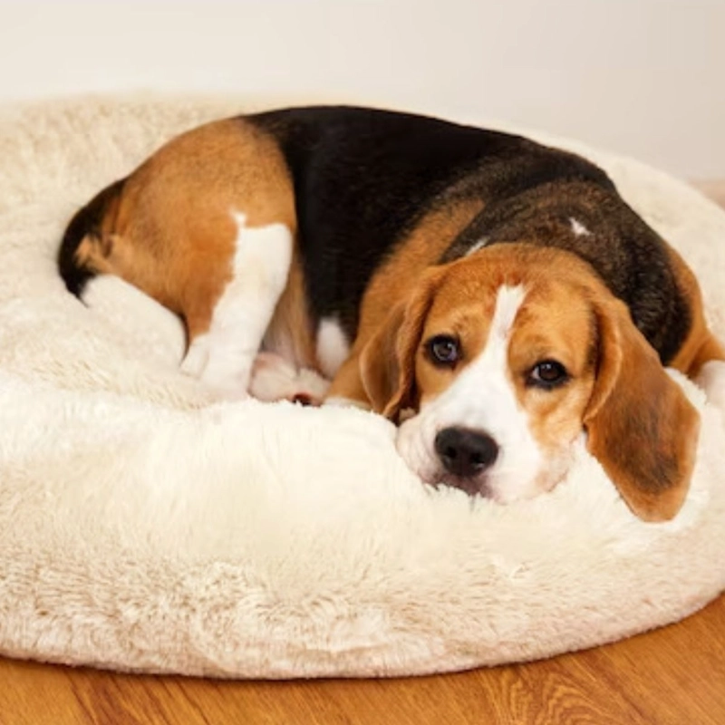 CAMA PARA PERROS ANTIESTRES FELPA 110CM MASCOTAS LAU - 2