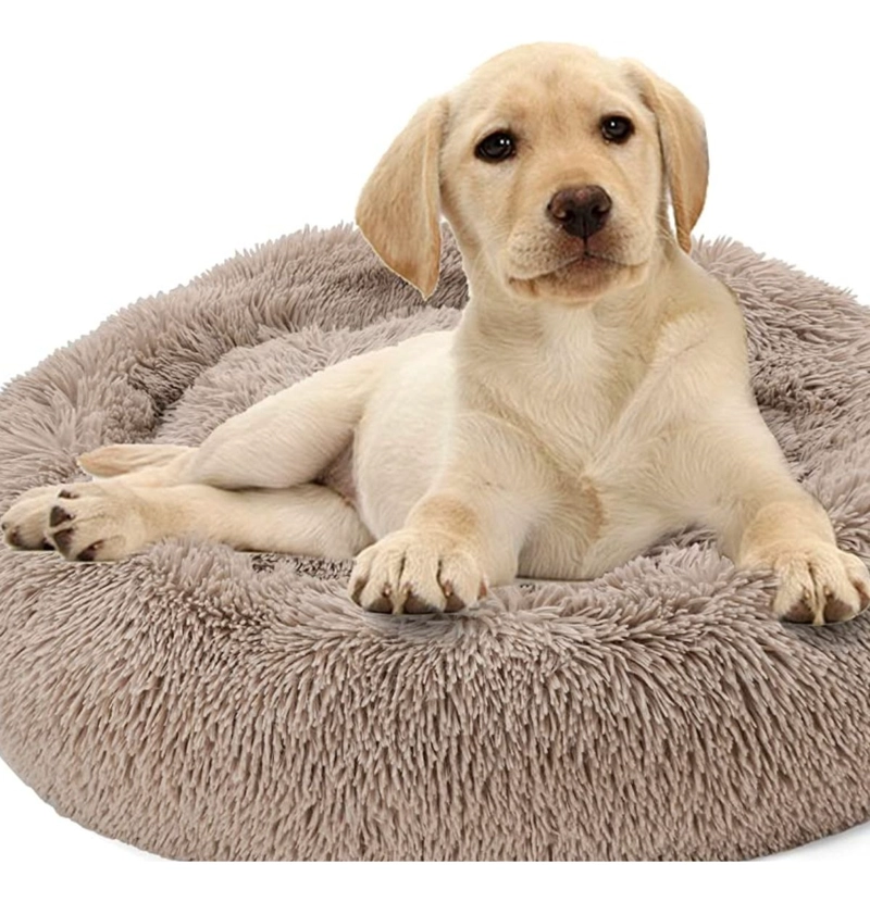 CAMA PARA PERROS ANTIESTRES FELPA 110CM MASCOTAS LAU - 4