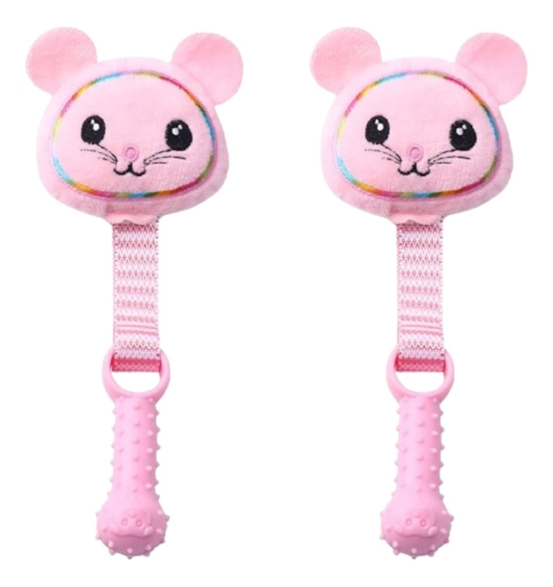SET 3 JUGUETE DE MASCOTA DENTICION PELUCHE SONIDO LAU - 6