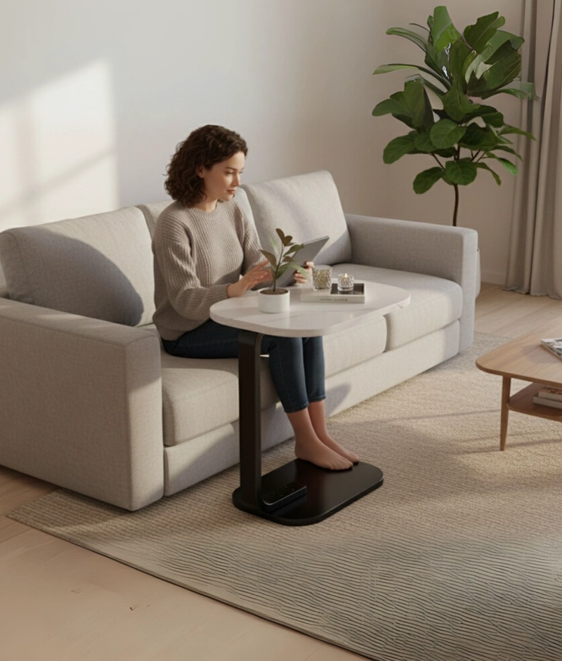 MESA CENTRO MODERNA DECORATIVA DISEÑO MINIMALISTA JHN - 4