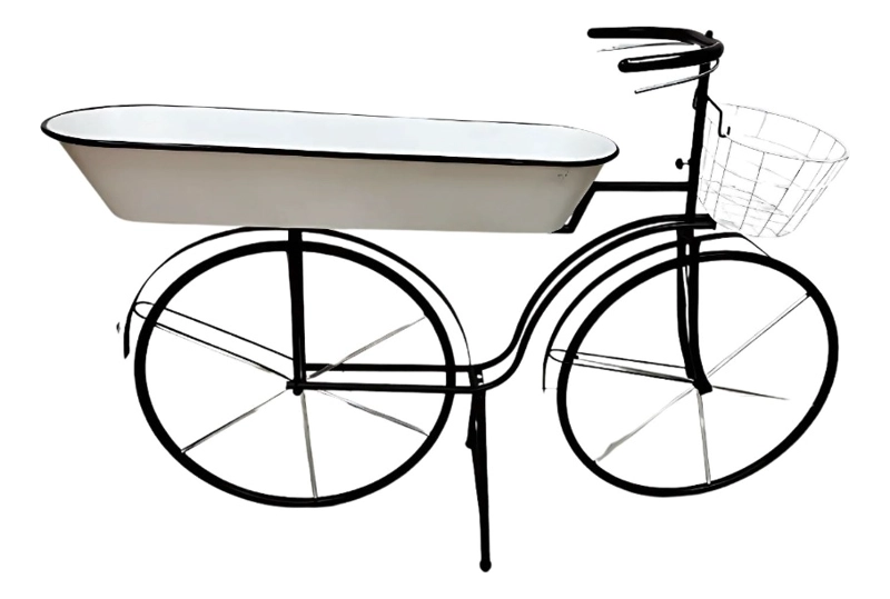PORTA MACETAS DECORATIVO BICICLETA CLASICA ELEGANTE JHN - 1