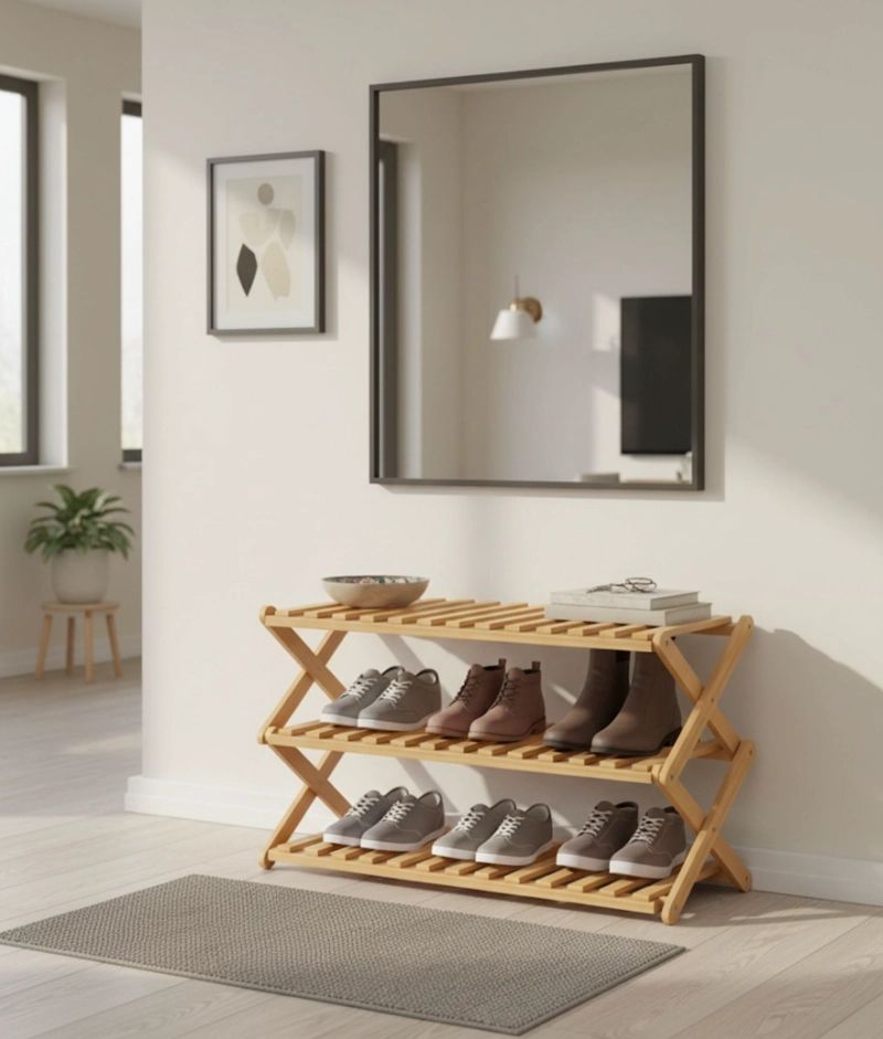 ZAPATERO ESTANTE ORGANIZADOR ELEGANTE MULTIFUNCIONAL JHN - 2