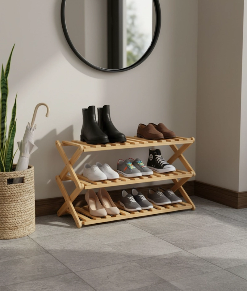 ZAPATERO ESTANTE ORGANIZADOR ELEGANTE MULTIFUNCIONAL JHN - 9
