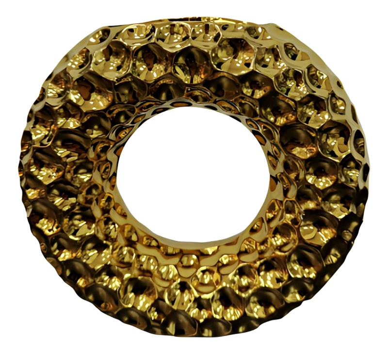 FLORERO DECORATIVO FORMA CIRCULAR MODERNO HOGAR JHN - 3