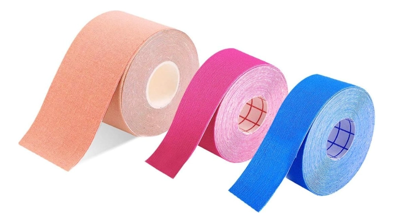 PACK 4 CINTAS TAPE KINESIOLOGICA 2,5CMX5M MUSCULAR  LAU - 7