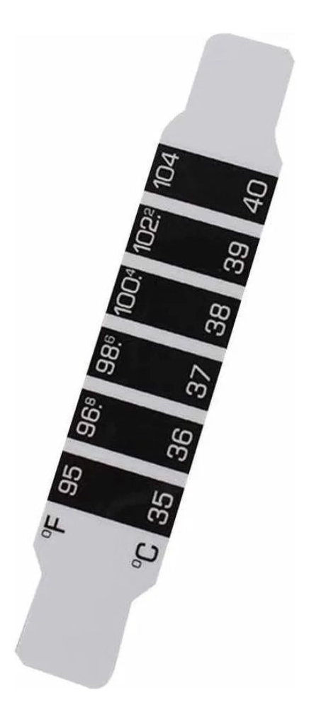 SET 50 TIRAS TERMOMETROS CONTROL TEMPERATURA FIEBRE LAU - 1