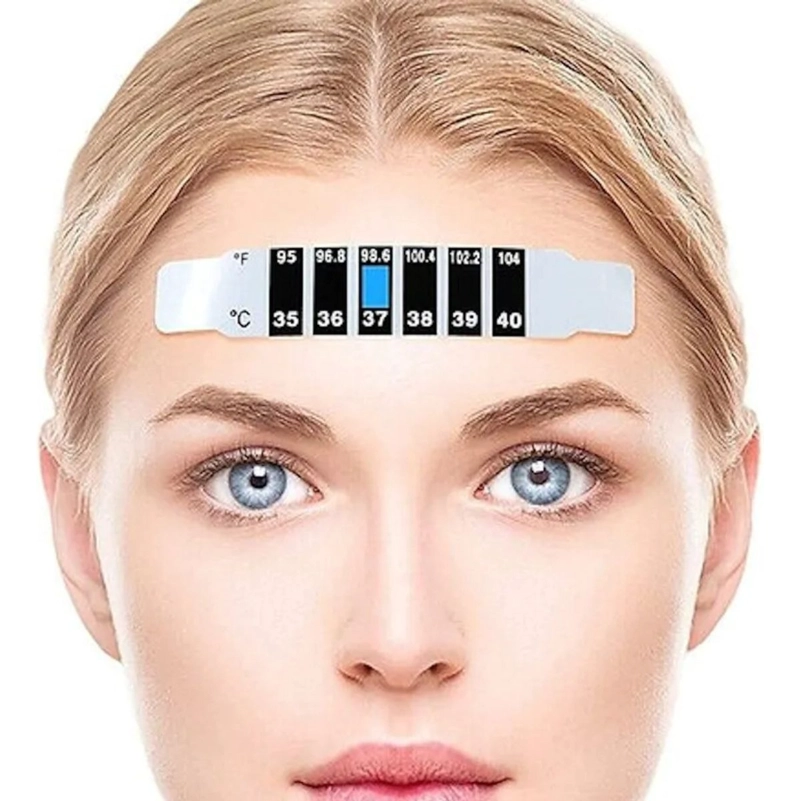 SET 50 TIRAS TERMOMETROS CONTROL TEMPERATURA FIEBRE LAU - 4