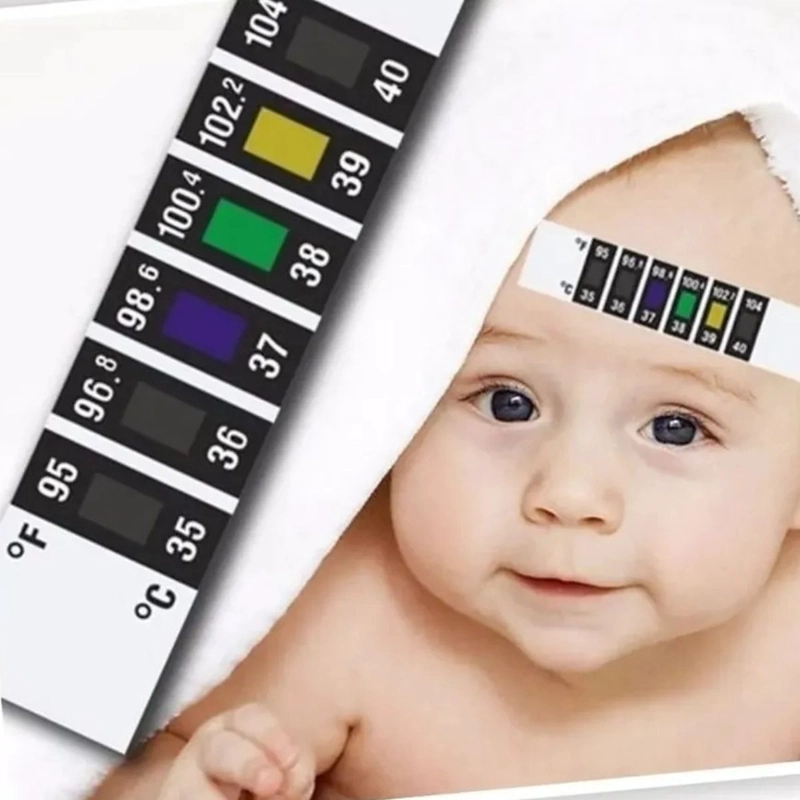 SET 50 TIRAS TERMOMETROS CONTROL TEMPERATURA FIEBRE LAU - 7