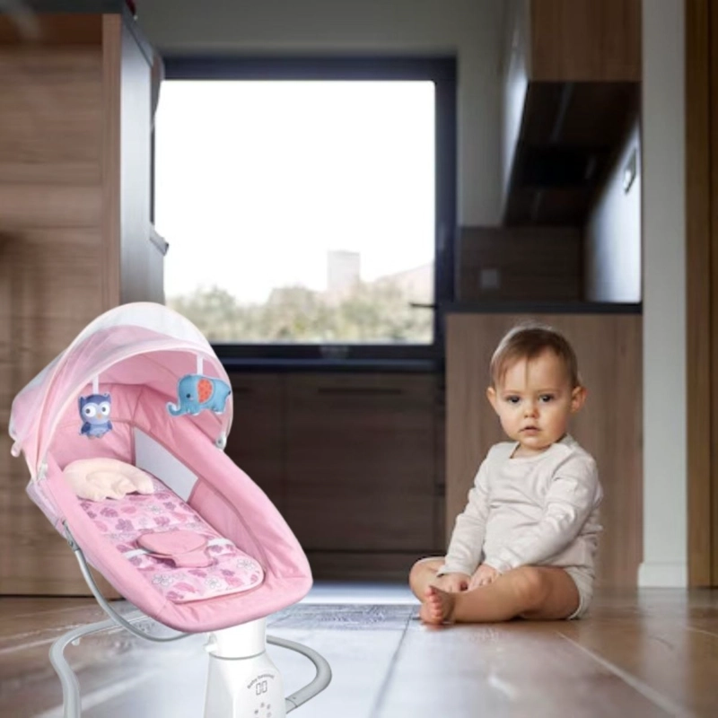 SILLA MECEDORA CON CONTROL REMOTO PARA BEBES LAU - 9