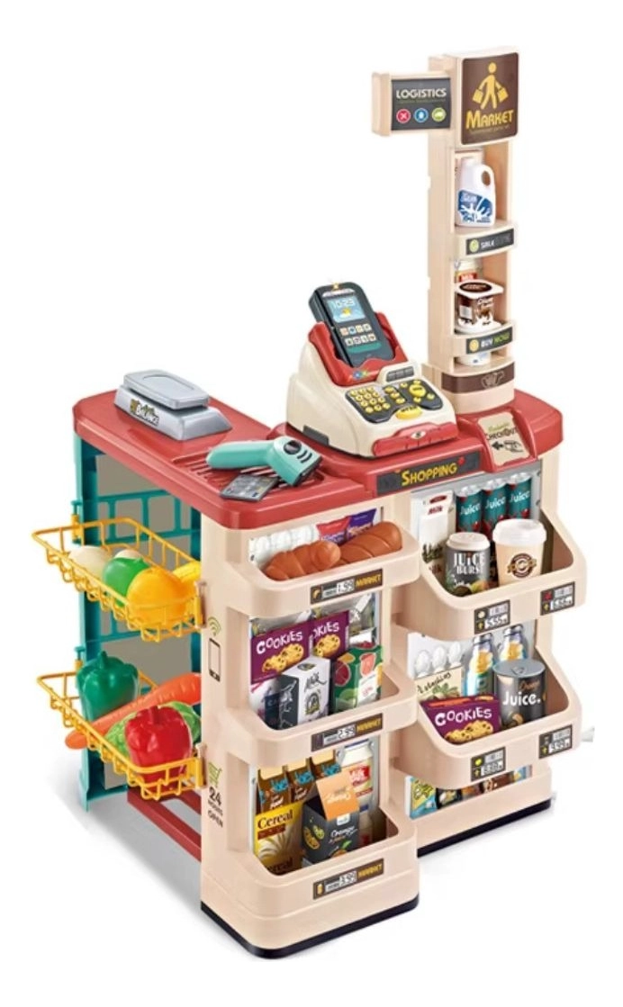 JUGUETE MINI MERCADO CARRITO COMPRAS DIVERTIDO NIÑOS LAU - 5