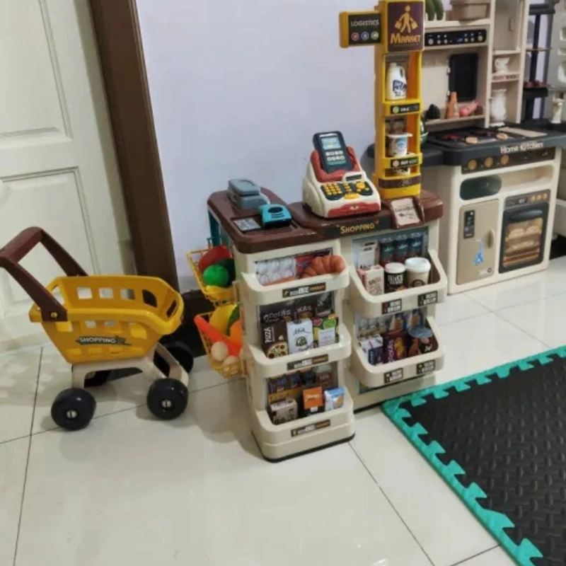 JUGUETE MINI MERCADO CARRITO COMPRAS DIVERTIDO NIÑOS LAU - 6