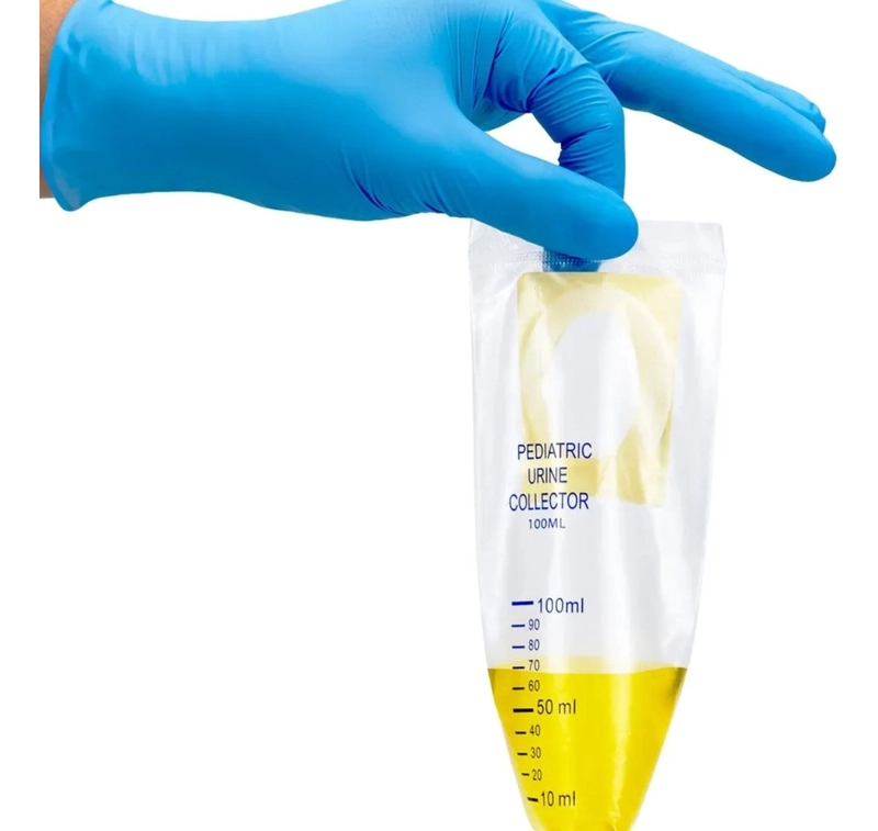 PACK 100 UNDS BOLSA RECOLECTOR ORINA PEDIATRICO 100ML LAU - 3