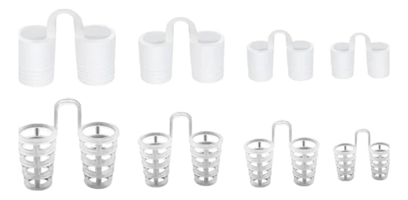 PACK DE 4 TAPONES NASAL SILICON ANTI-RONQUIDO RESPIRA LAU - 1
