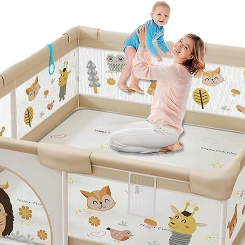 CORRAL DE JUEGOS DISEÑO CON DIBUJOS PARA BEBE LAU - 1