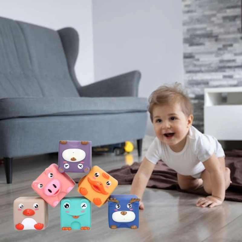 JUGUETE BLOQUES APILABLES DIDACTICO SENSORIAL NIÑOS LAU - 3