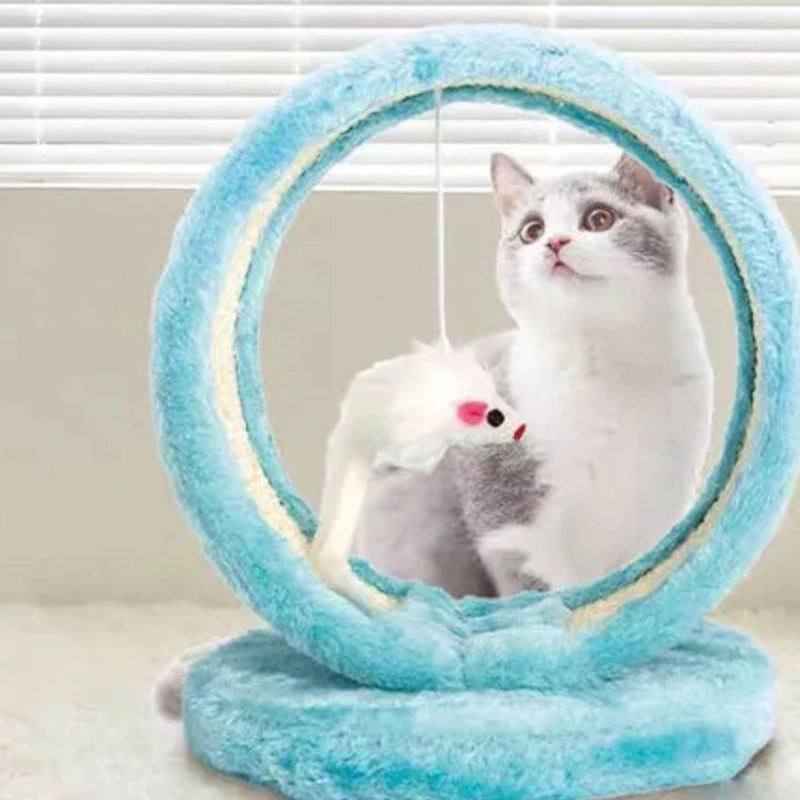 RASCADOR FORMA DE CUEVA PARA GATOS + JUGUETE MASCOTA LAU - 1