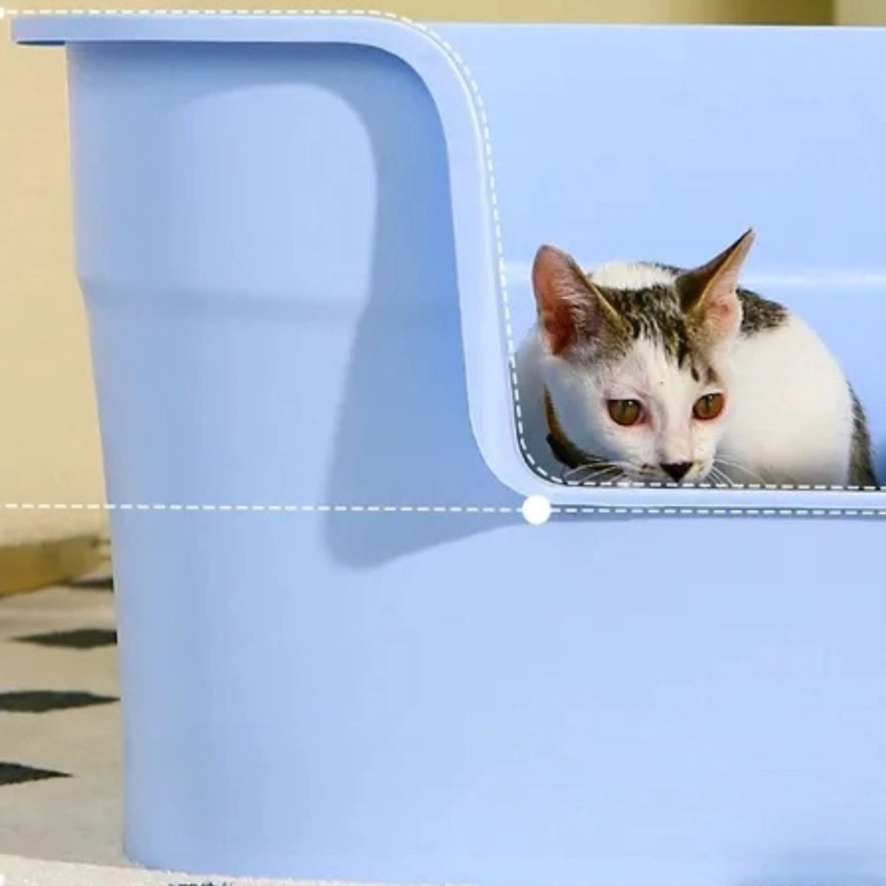 ARENERO SANITARIO PARA GATOS MASCOTAS SEMICERRADO LAU - 7