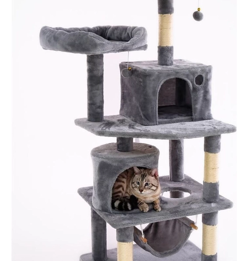 TORRE RASCADOR GRANDE PARA GATOS MASCOTAS LAU - 1