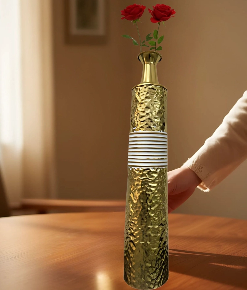 FLORERO DECORATIVO ALTO ALARGADO HOGAR PISO MESA JHN - 2