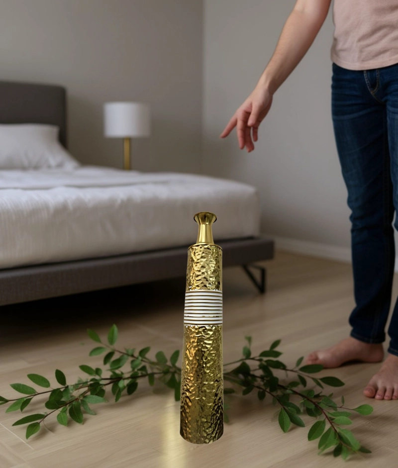 FLORERO DECORATIVO ALTO ALARGADO HOGAR PISO MESA JHN - 3
