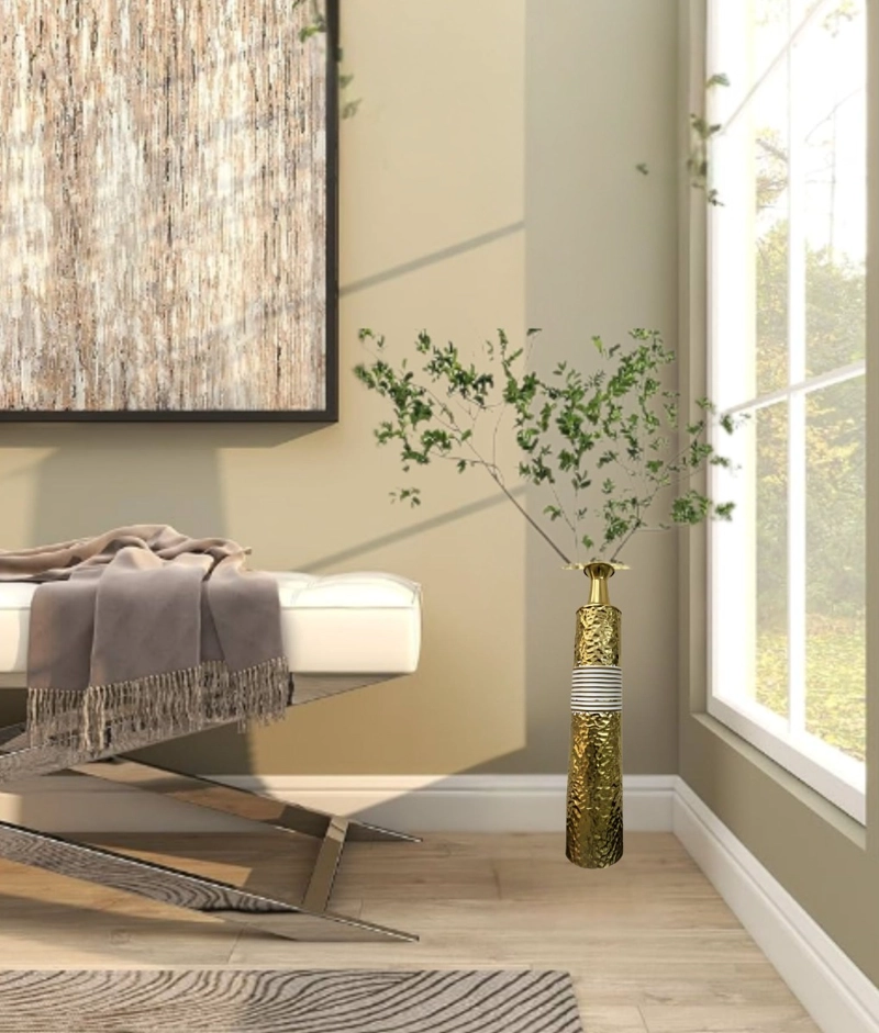 FLORERO DECORATIVO ALTO ALARGADO HOGAR PISO MESA JHN - 9